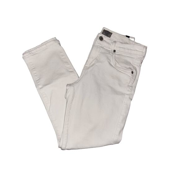 Citizens of Humanity Womens White Elsa Mid Rise Slim Fit Crop Jeans Size‎ 26 - Picture 1 of 10